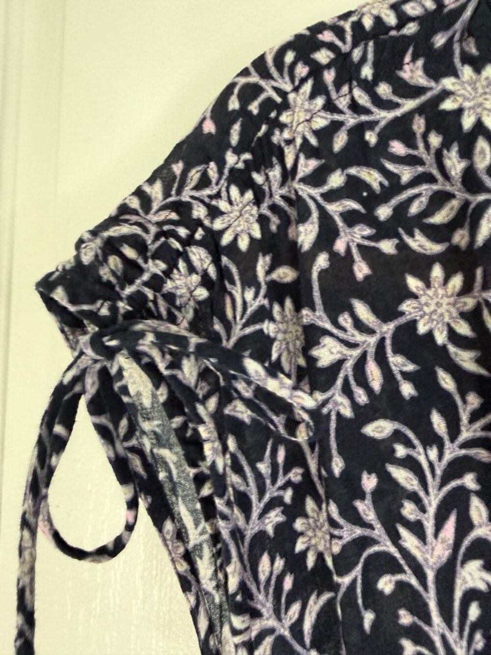 Xirena Camelia Floral Cotton Maxi Dress- Navy/Cream - S- MSRP $294 - Picture 6 of 14